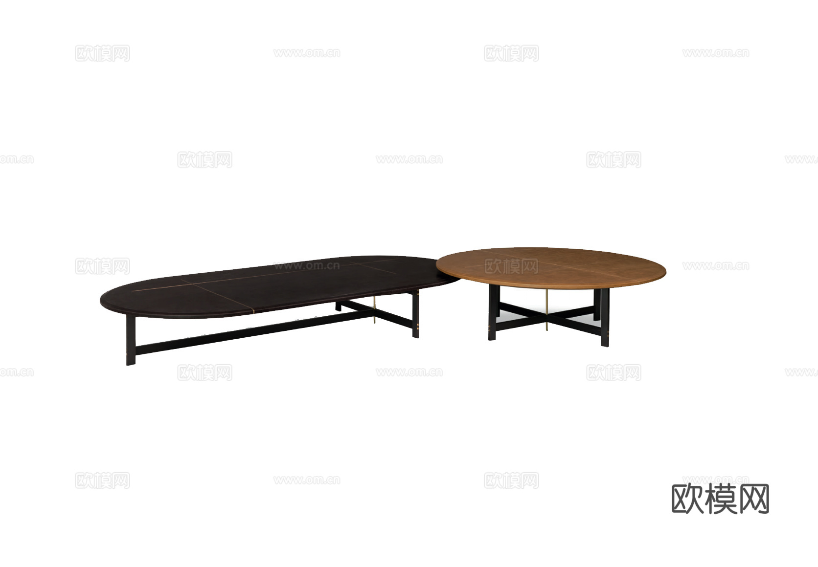 baxter 意式组合茶几3d模型下载