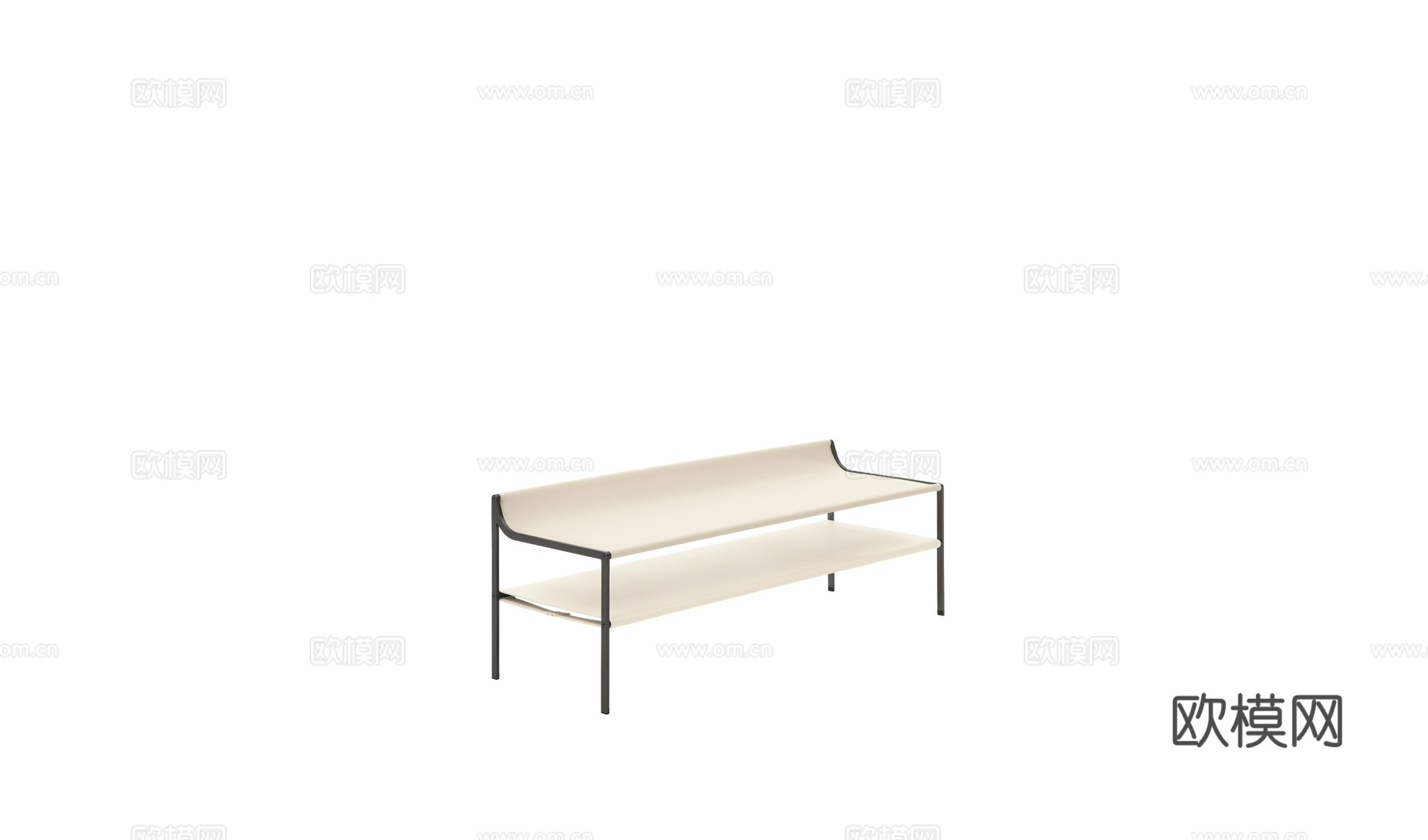 B&B 长椅3d模型下载（渲染图1）