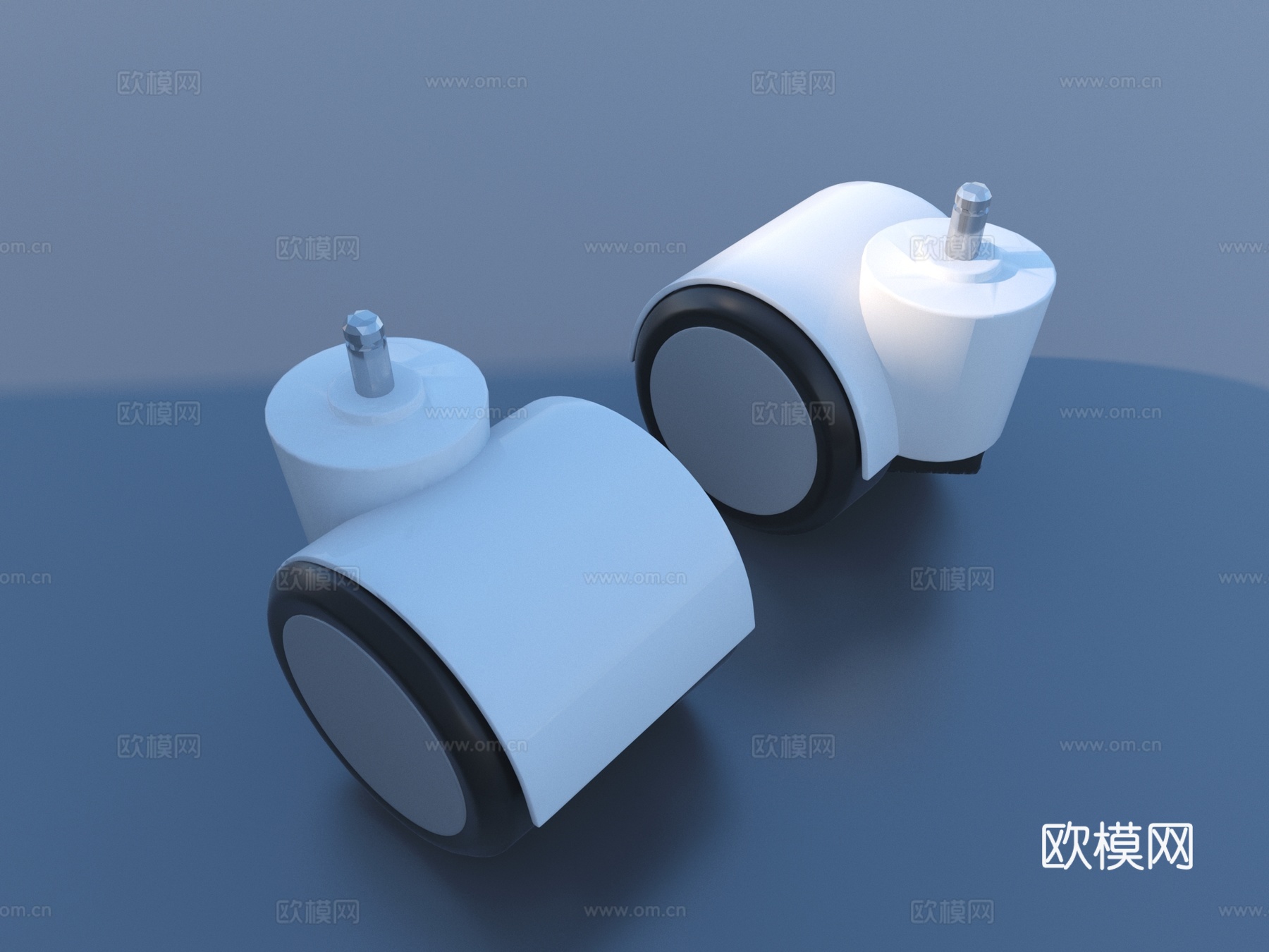 万向轮 椅子轮3d模型