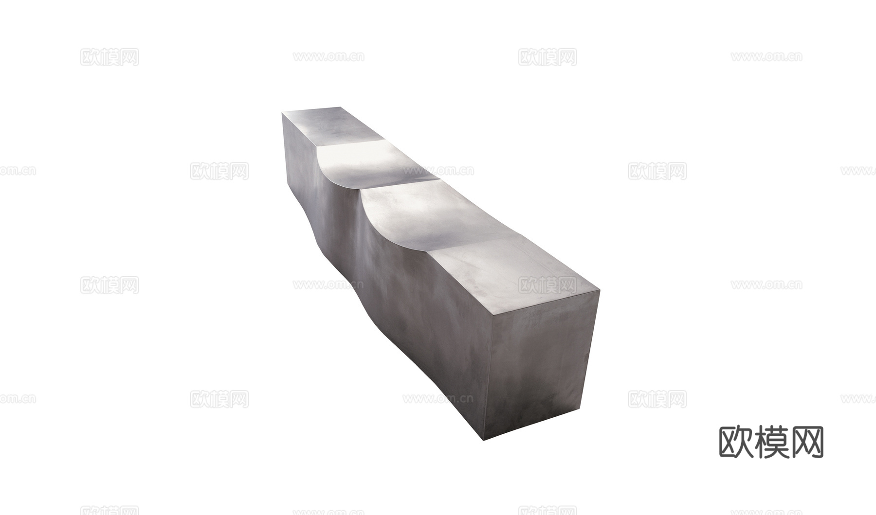 B&B 意式电视柜3d模型下载（渲染图1）