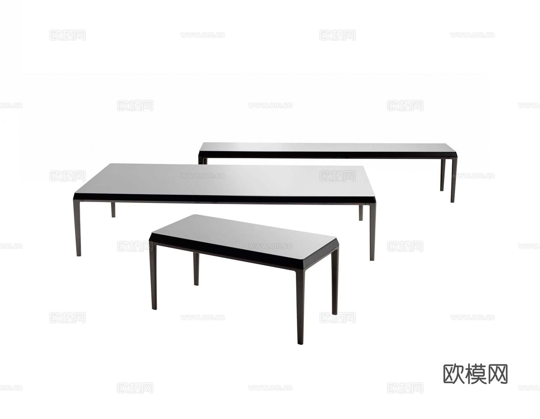 B&B 意式组合茶几3d模型下载