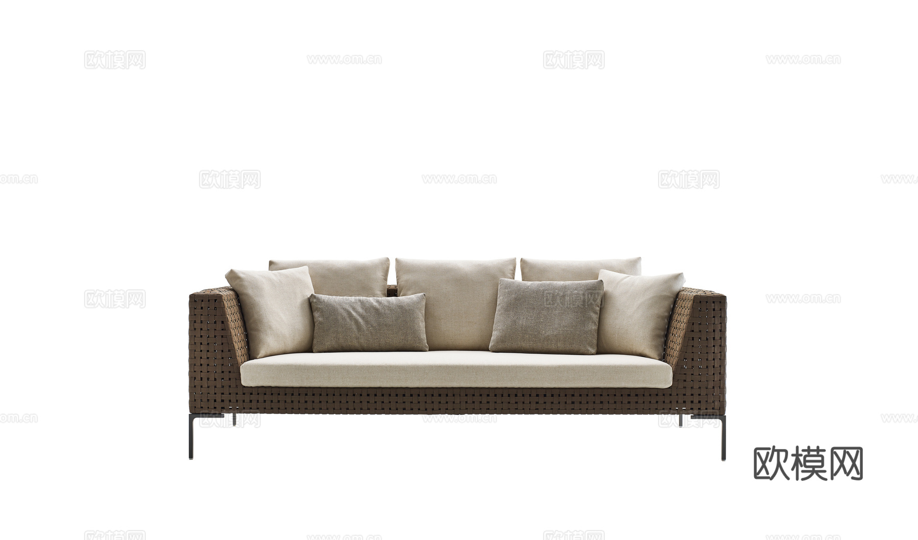 B&B 双人沙发3d模型下载