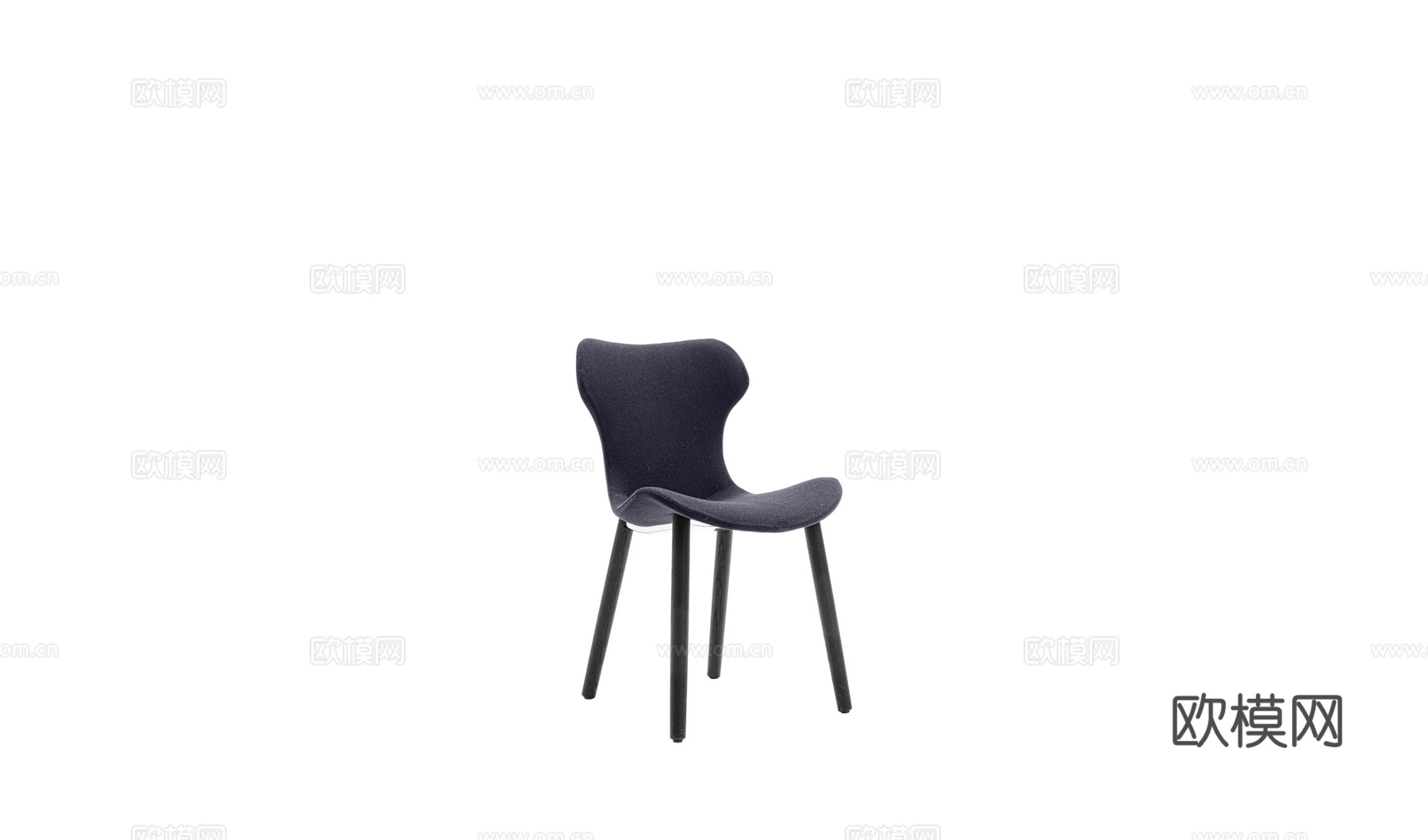 B&B 意式餐椅3d模型下载（渲染图1）