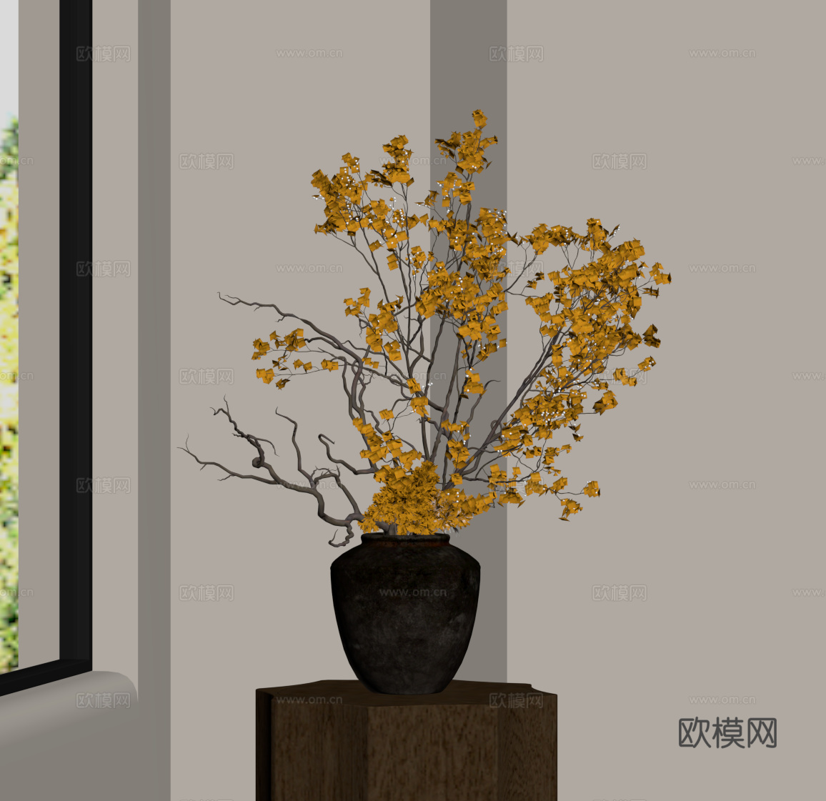 中古风花瓶su模型