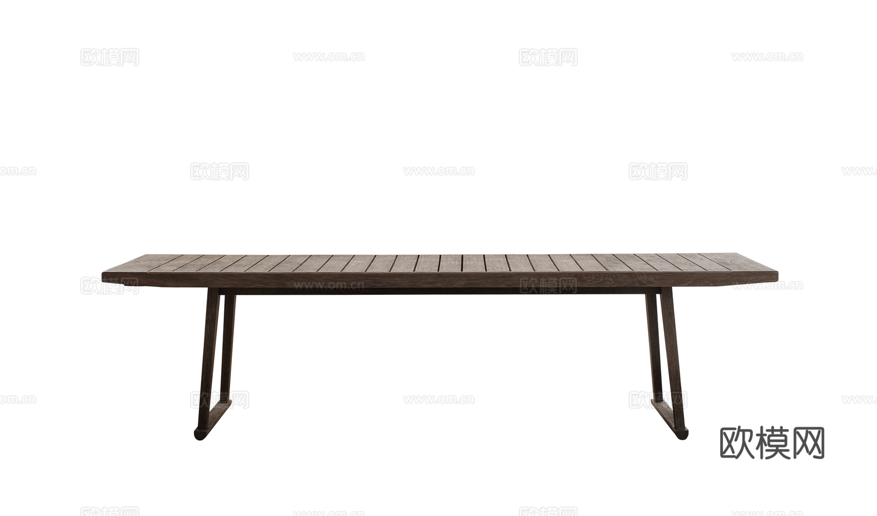 B&B 原木风餐桌3d模型下载