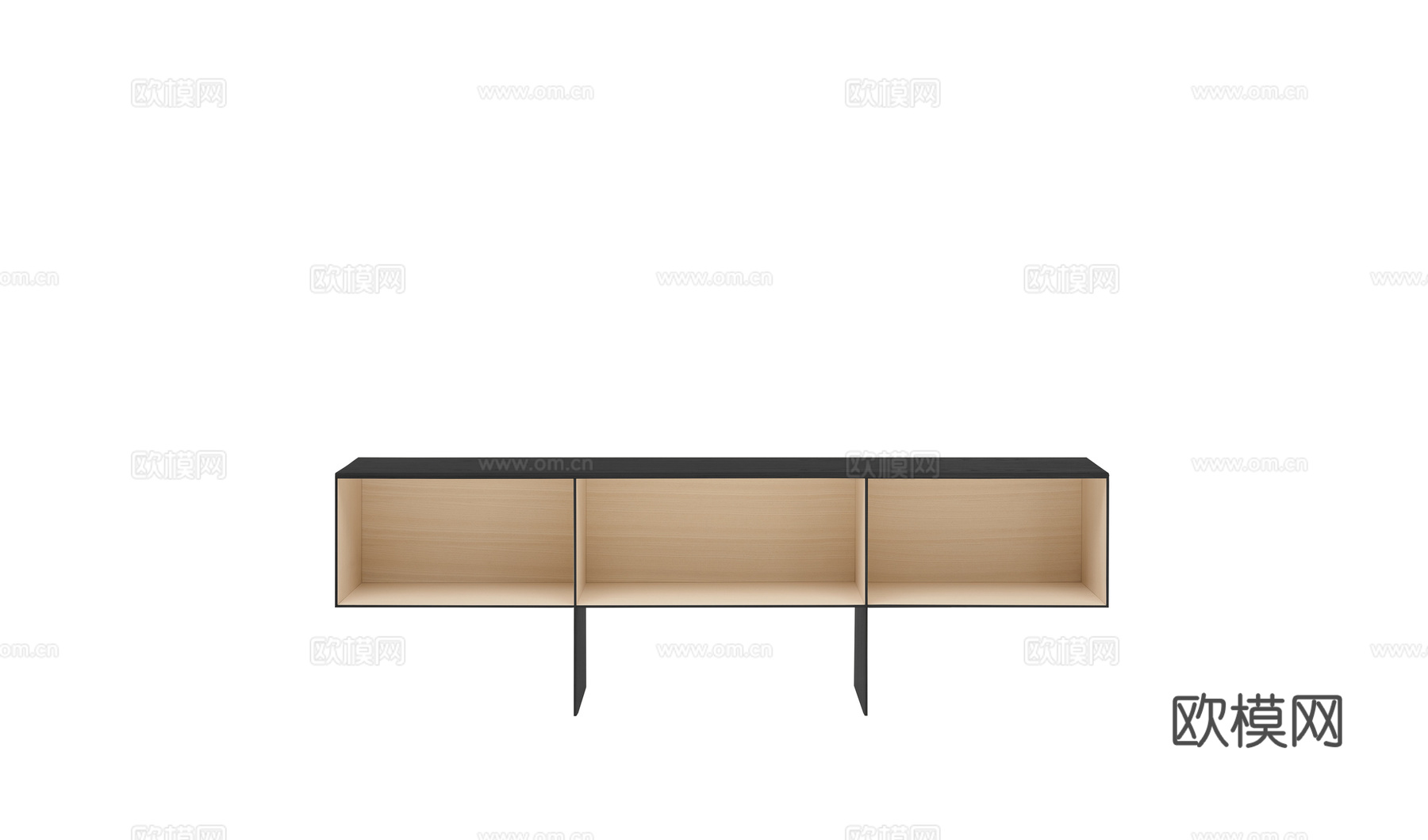 B&B 意式电视柜3d模型下载（渲染图1）