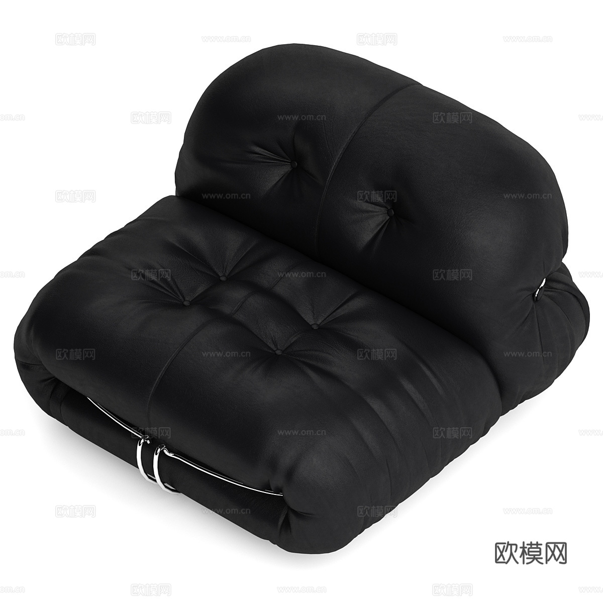 现代Cassina Soriana沙发椅3d模型下载（渲染图1）