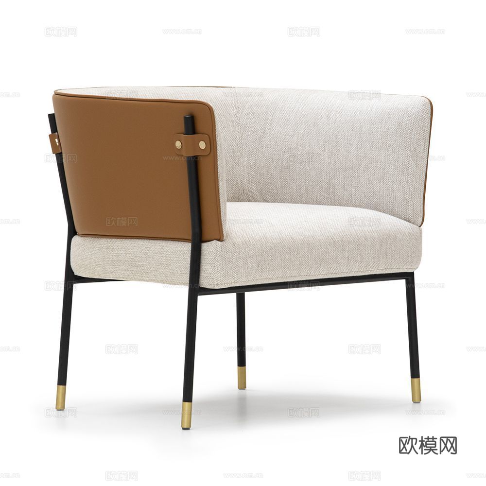 ASTON MARTIN 意式休闲椅3d模型下载（渲染图2）