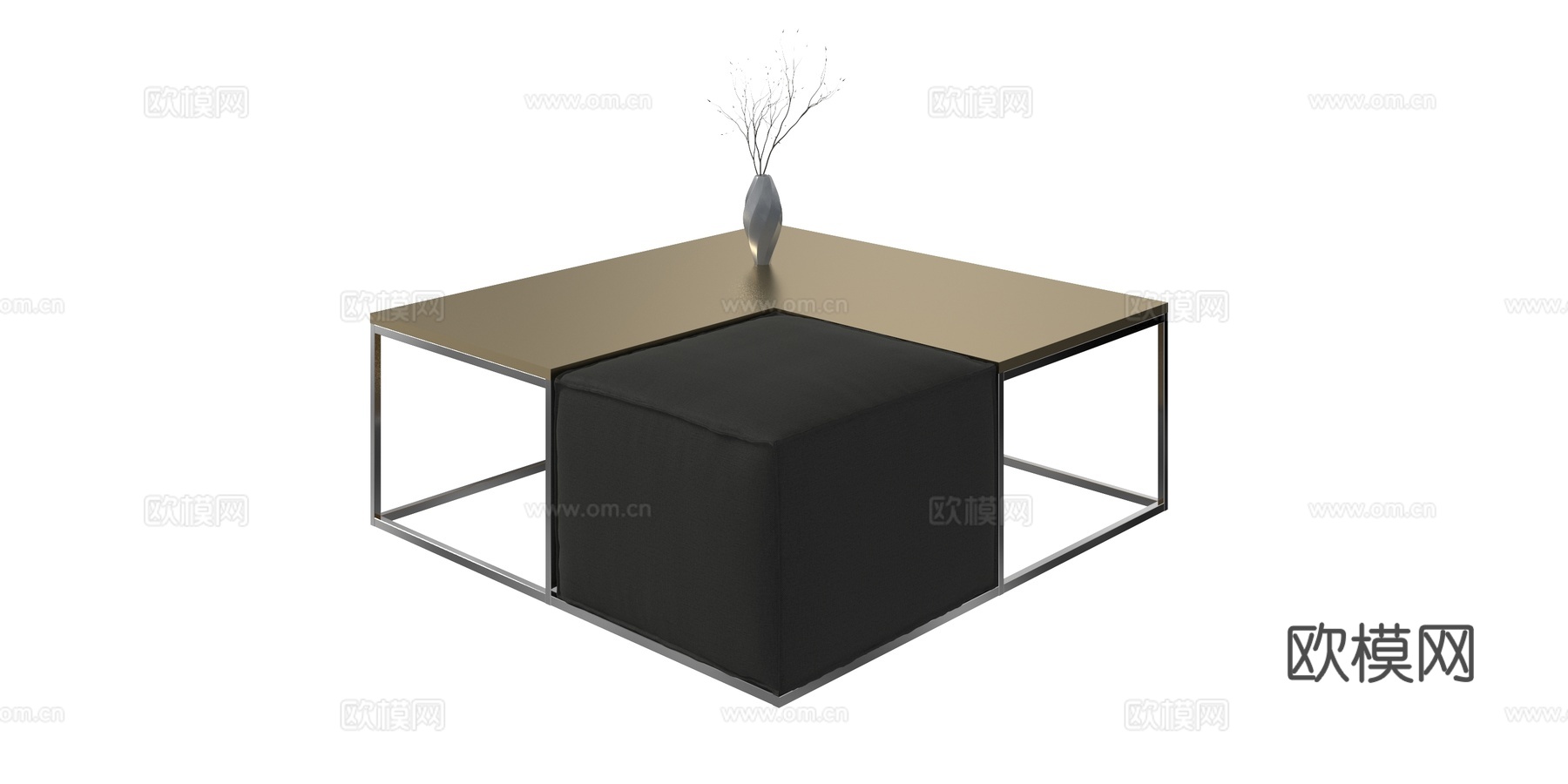 B&B 意式茶几3d模型下载（渲染图2）