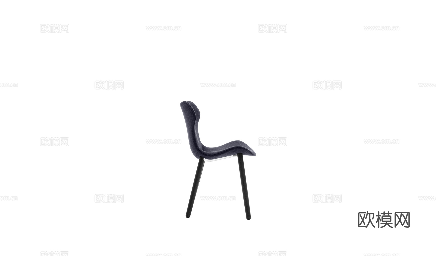 B&B 意式餐椅3d模型下载（渲染图2）