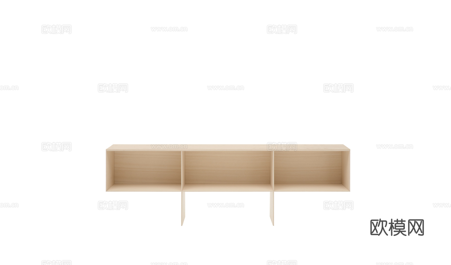 B&B 意式电视柜3d模型下载（渲染图2）