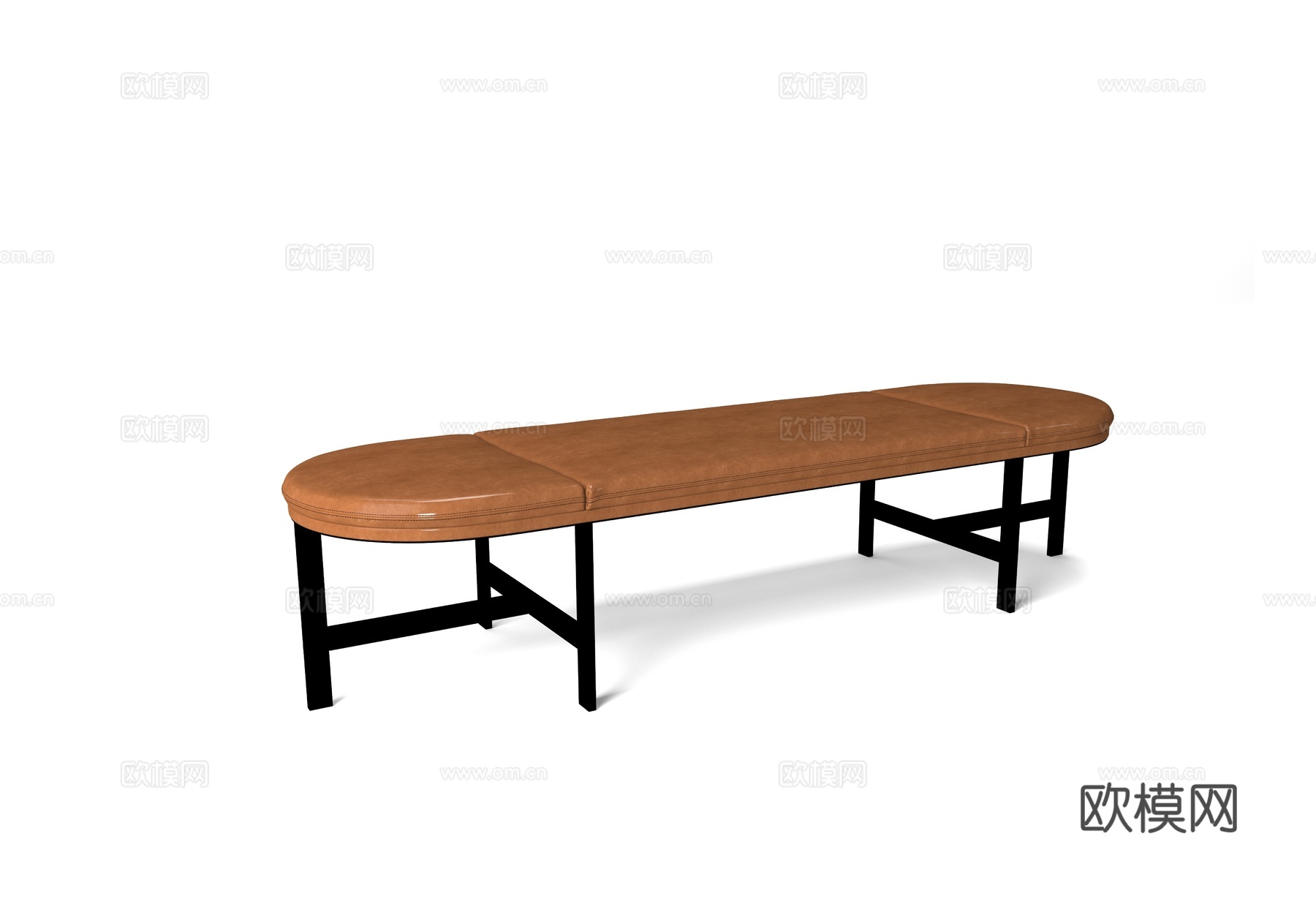 baxter 意式床尾凳3d模型下载