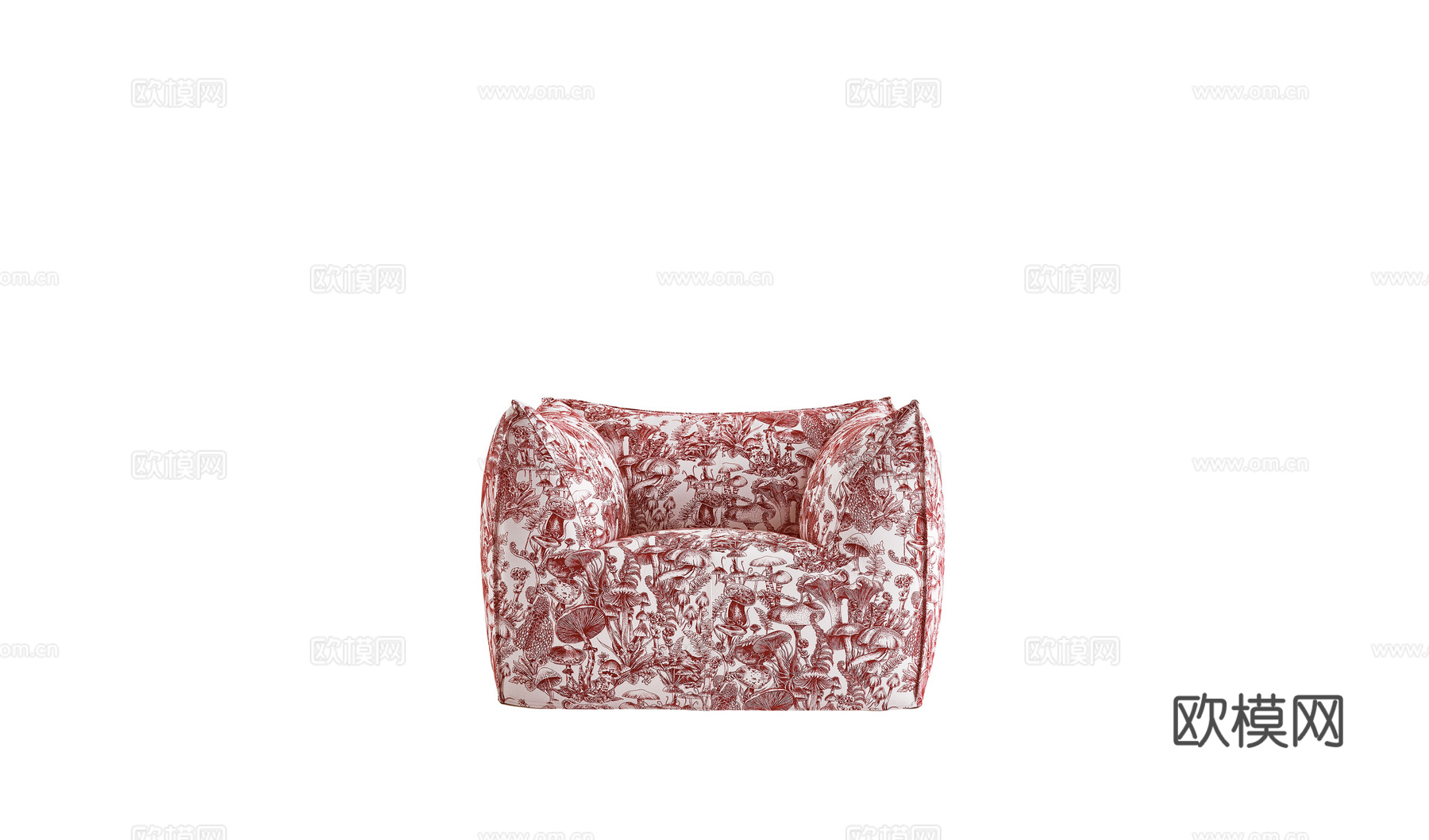 B&B 单人沙发3d模型下载（渲染图1）