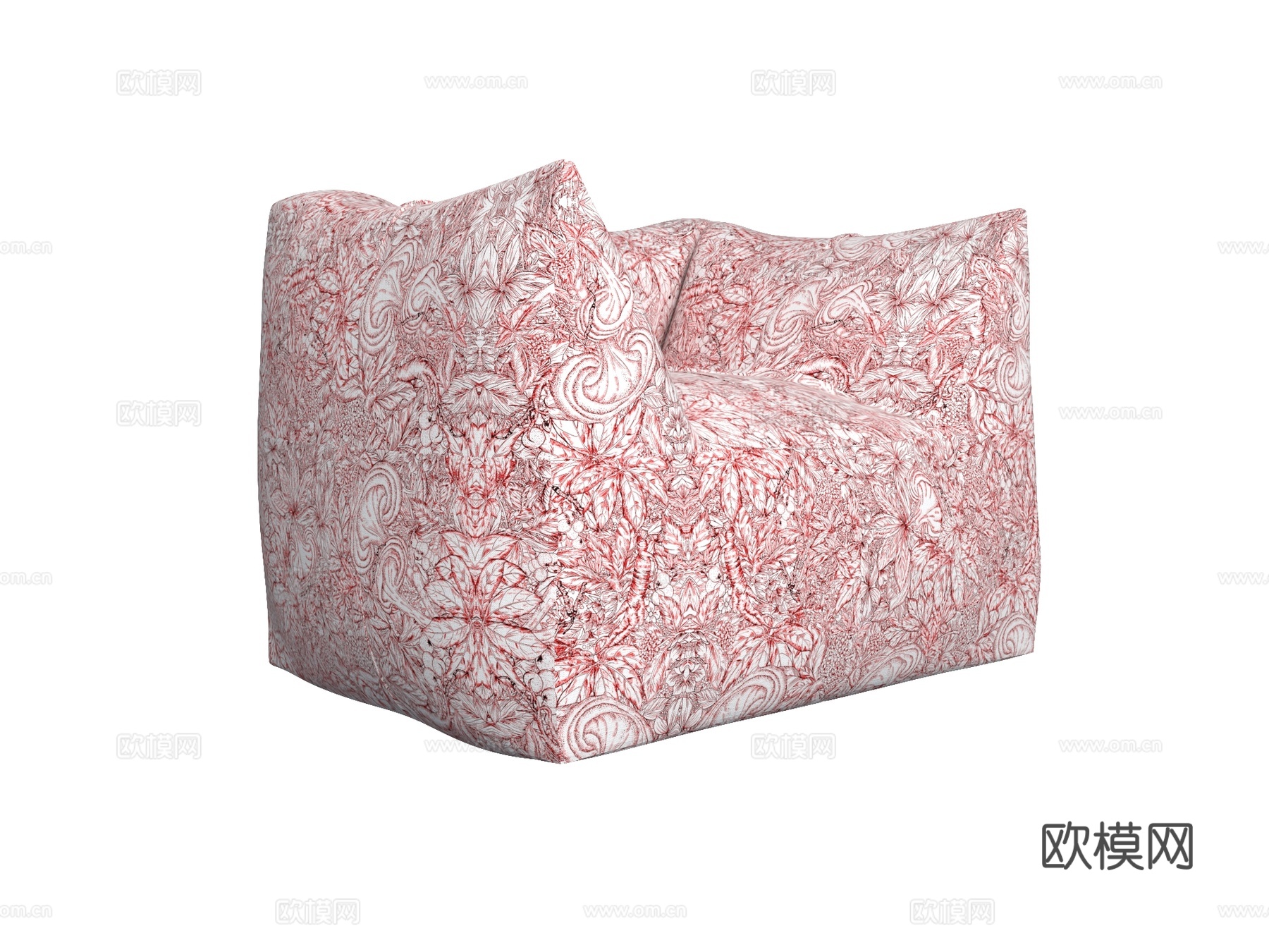 B&B 单人沙发3d模型下载（渲染图2）
