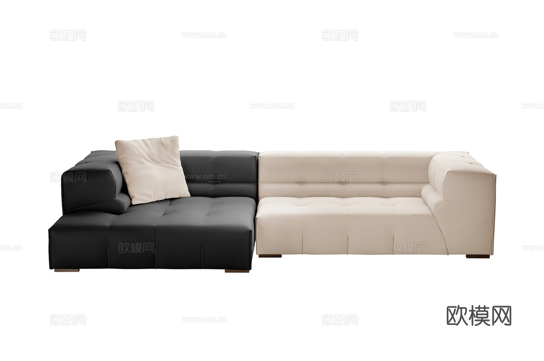 B&B 意式双人沙发3d模型下载