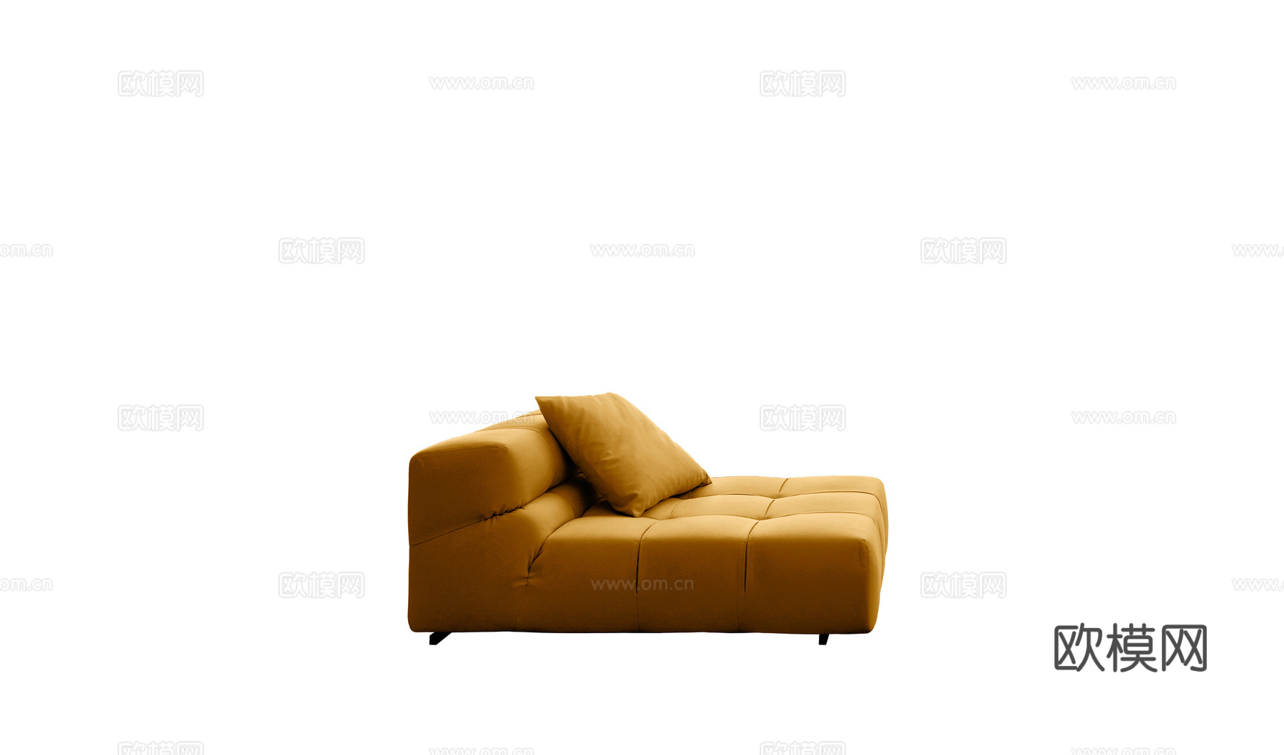 B&B 意式三人沙发3d模型下载（渲染图2）