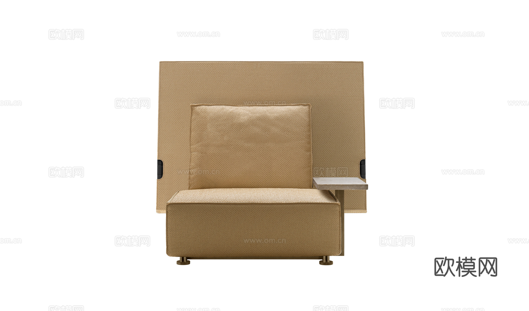 B&B 单人沙发3d模型下载
