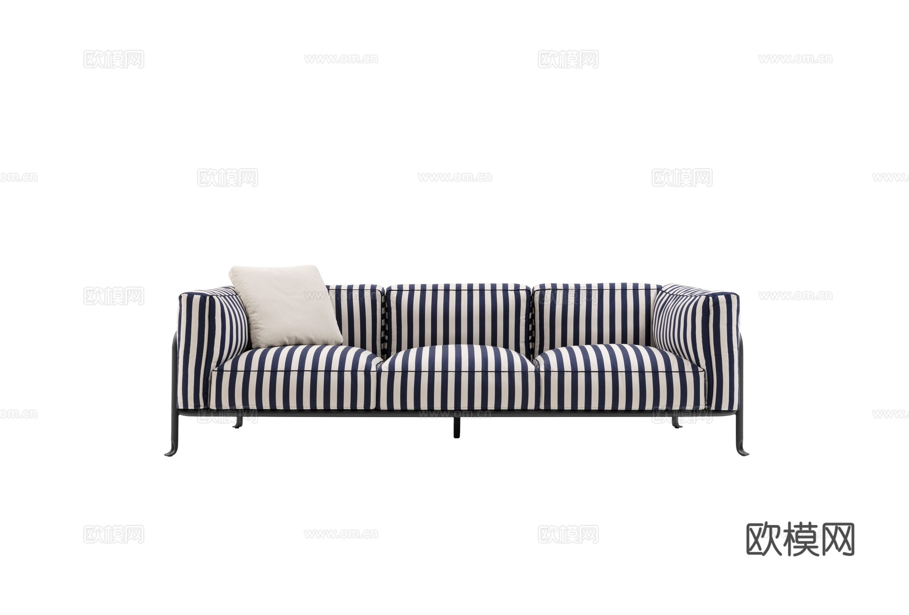 B&B 意式三人沙发3d模型下载