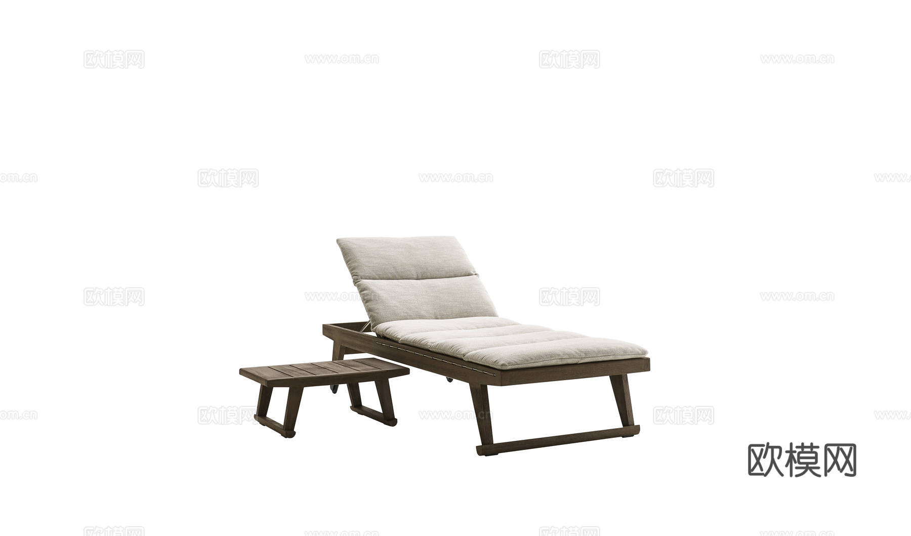 B&B 躺椅3d模型下载（渲染图1）