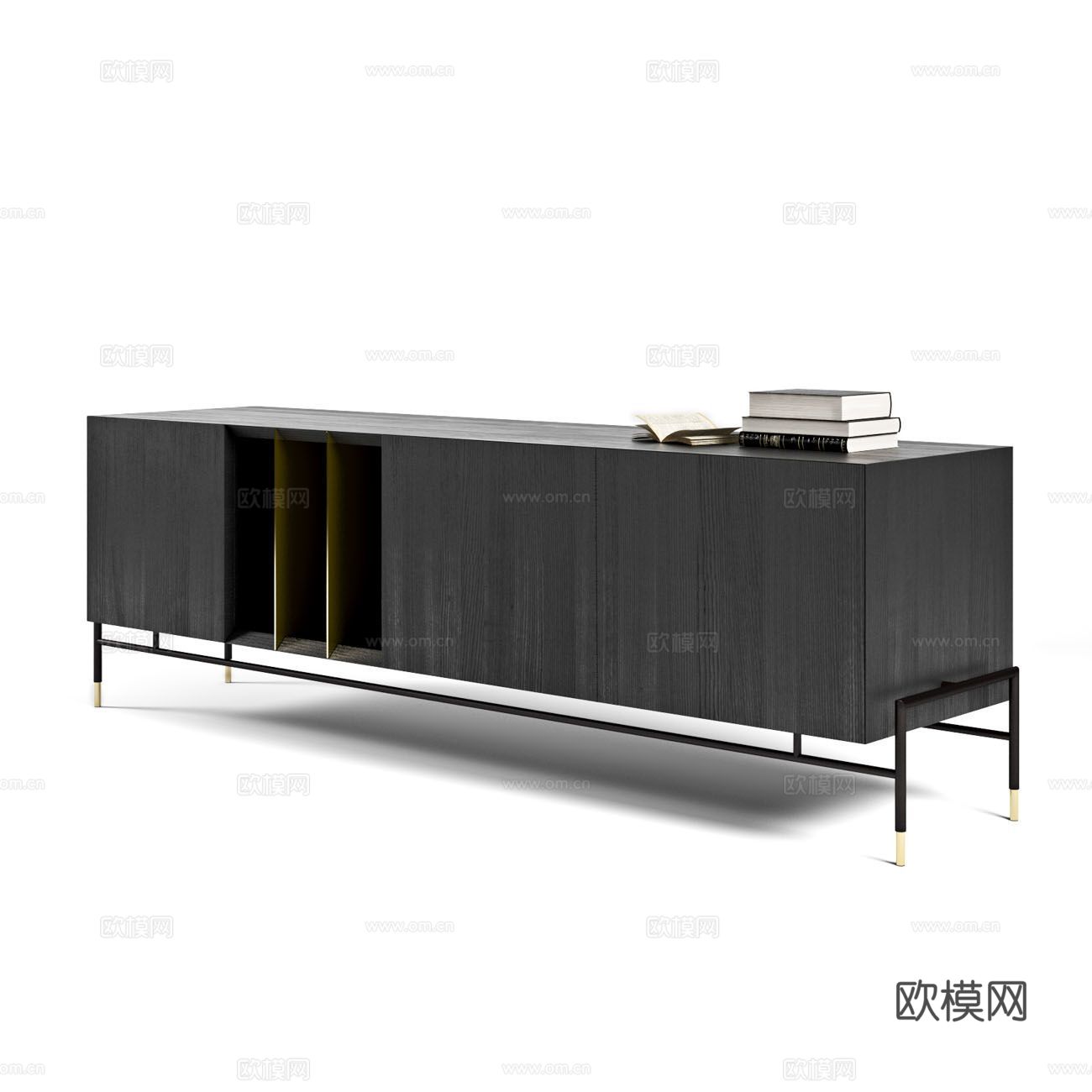 ASTON MARTIN 意式电视柜3d模型下载（渲染图2）