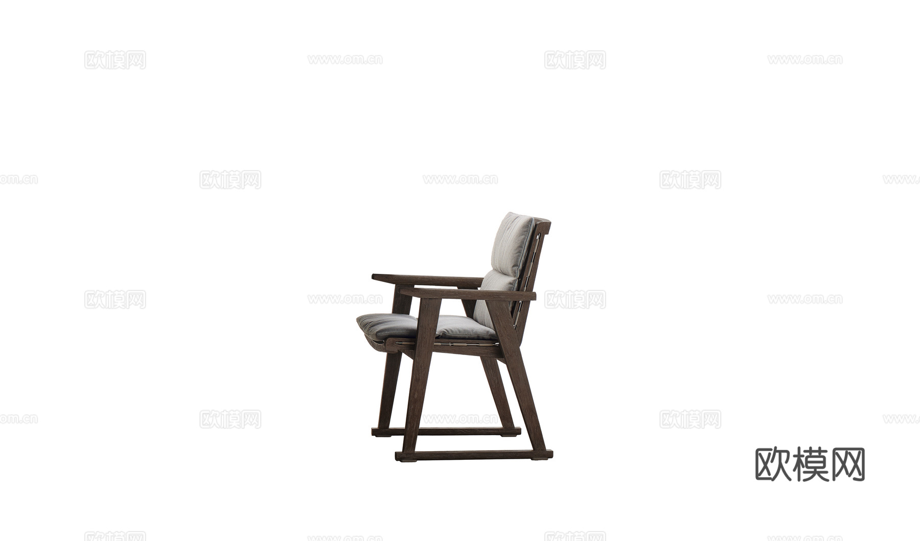 B&B 原木风餐椅3d模型下载