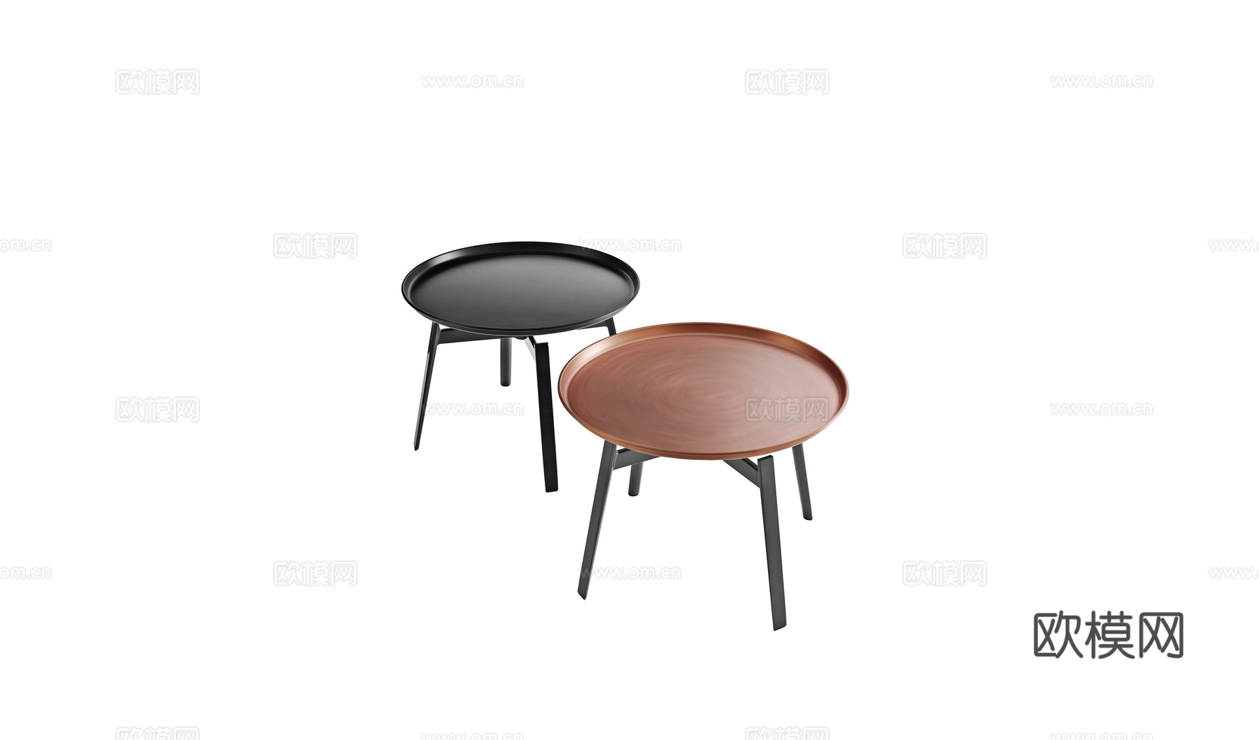 B&B 角几 边几3d模型下载（渲染图2）