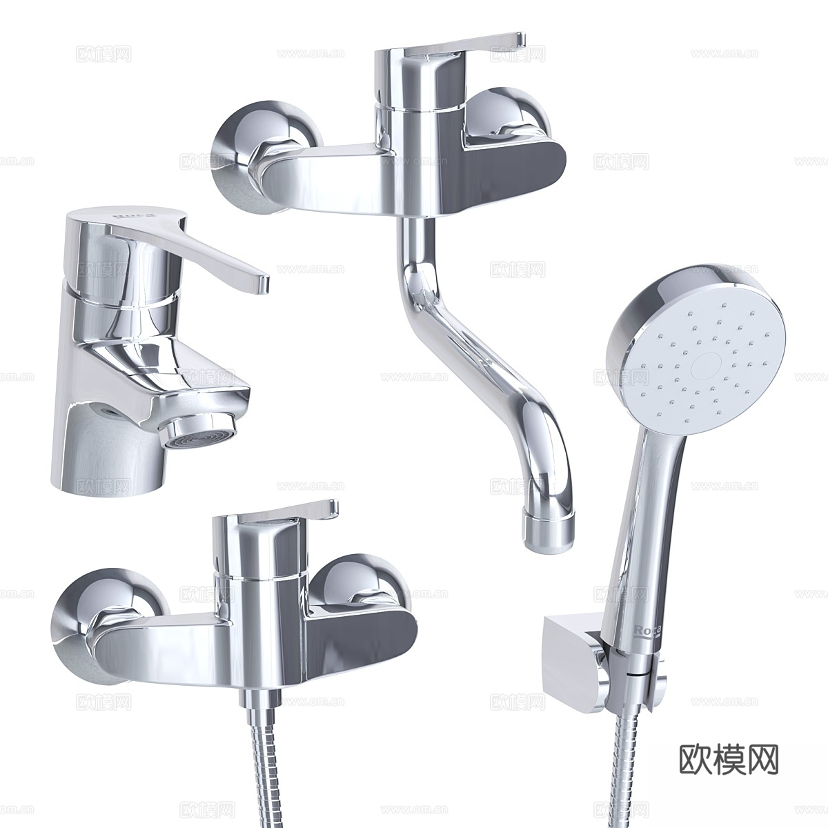 Roca Victoria 带医疗手柄的混合水龙头3d模型