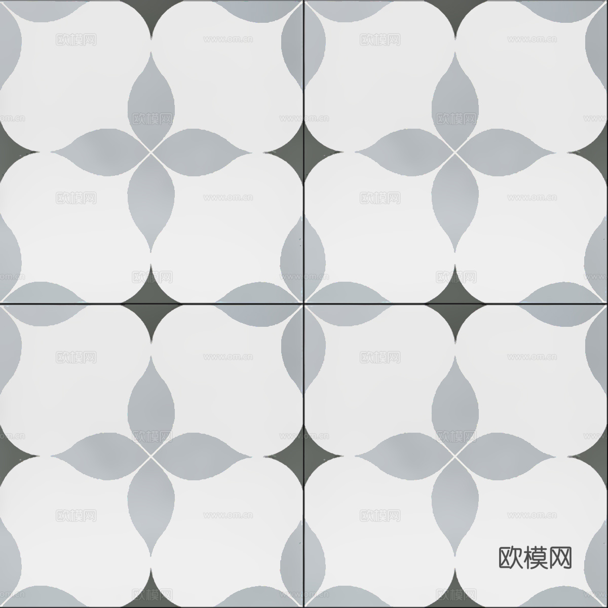 现代无缝浅色小花砖贴图