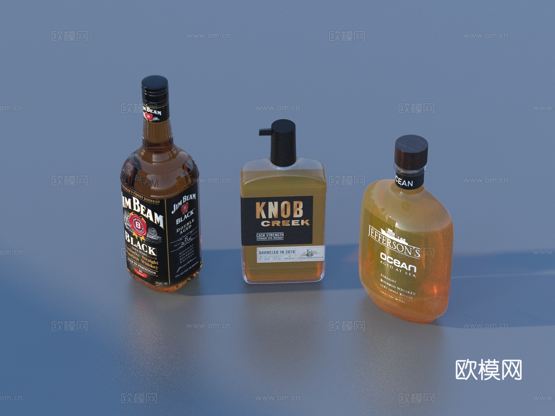 酒瓶 啤酒 白酒 名酒 酒水3d模型