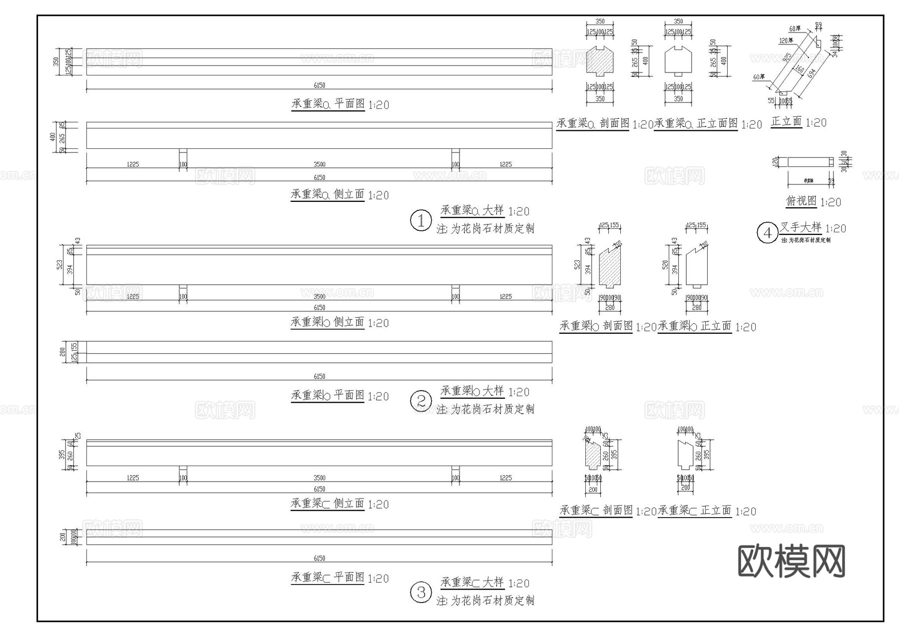 古建筑 亭  悬山顶  中式古建筑  洗手亭cad施工图