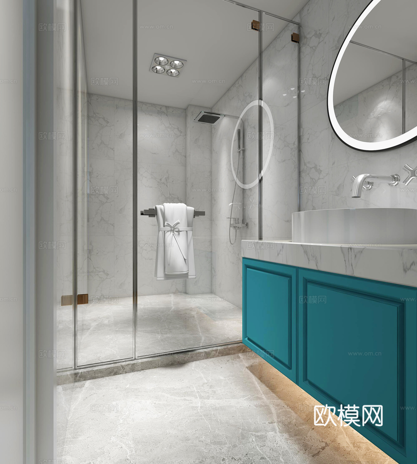 北欧风格美容院3d模型