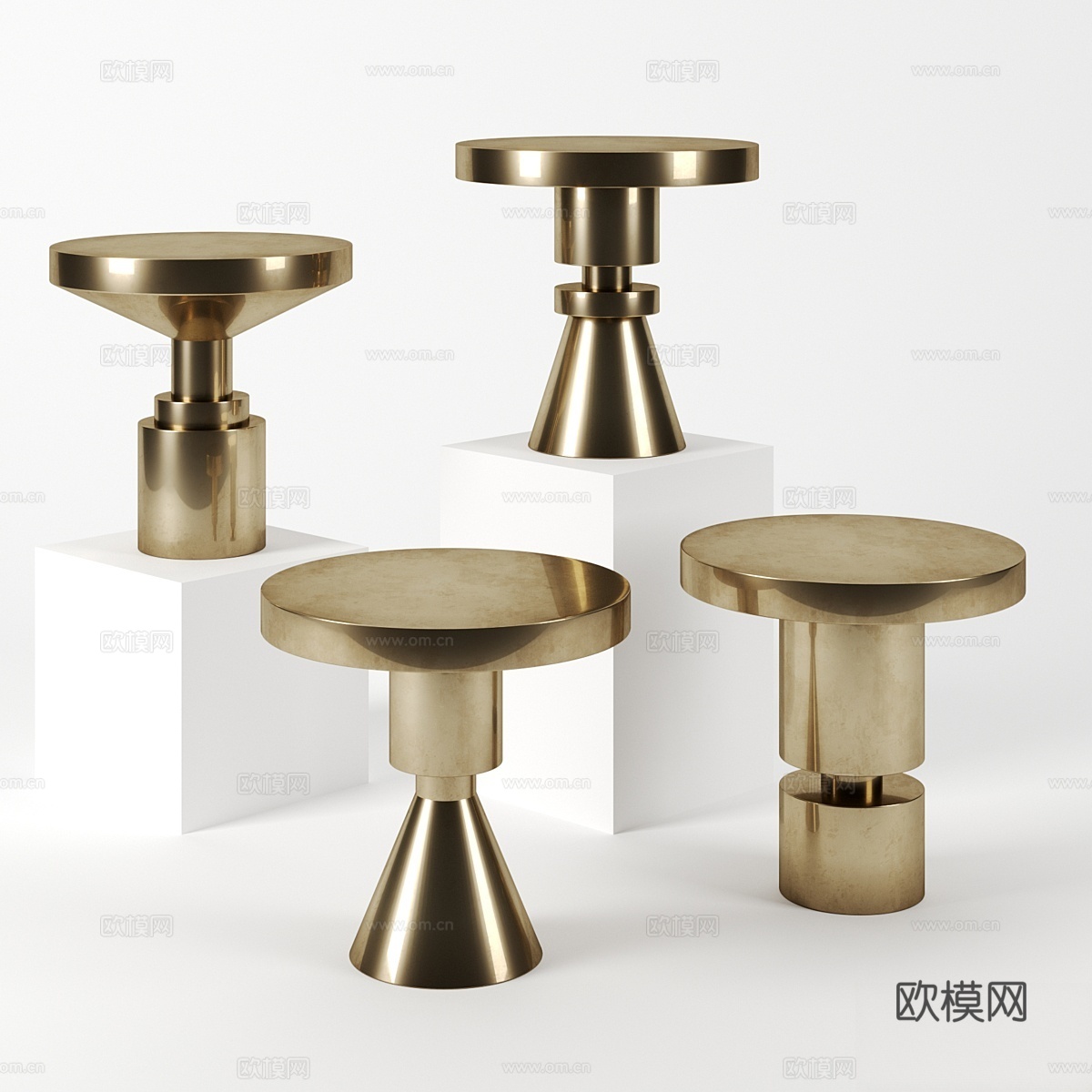 安娜·卡林设计的棋盘边桌3d模型