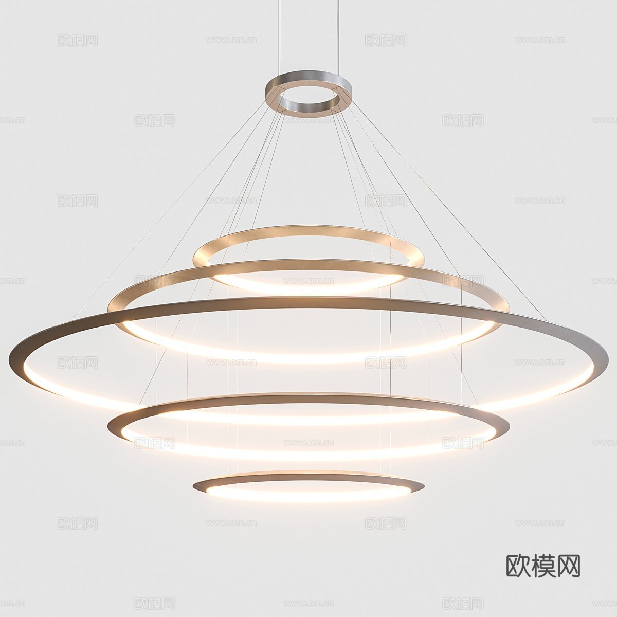 Grok by Leds C4 圆形悬挂灯具组件3d模型下载