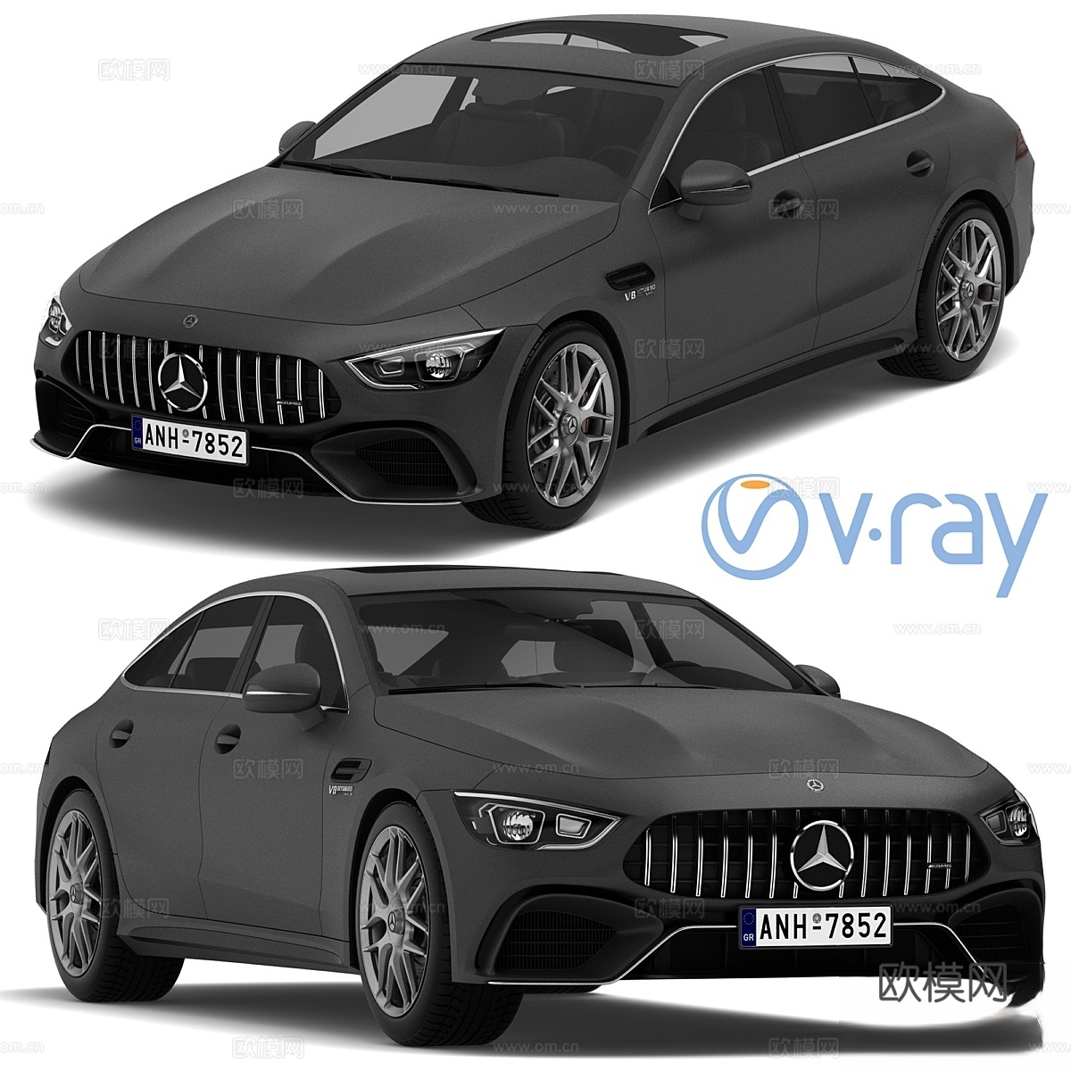 梅赛德斯-奔驰 AMG GT 63 四门轿跑车3d模型