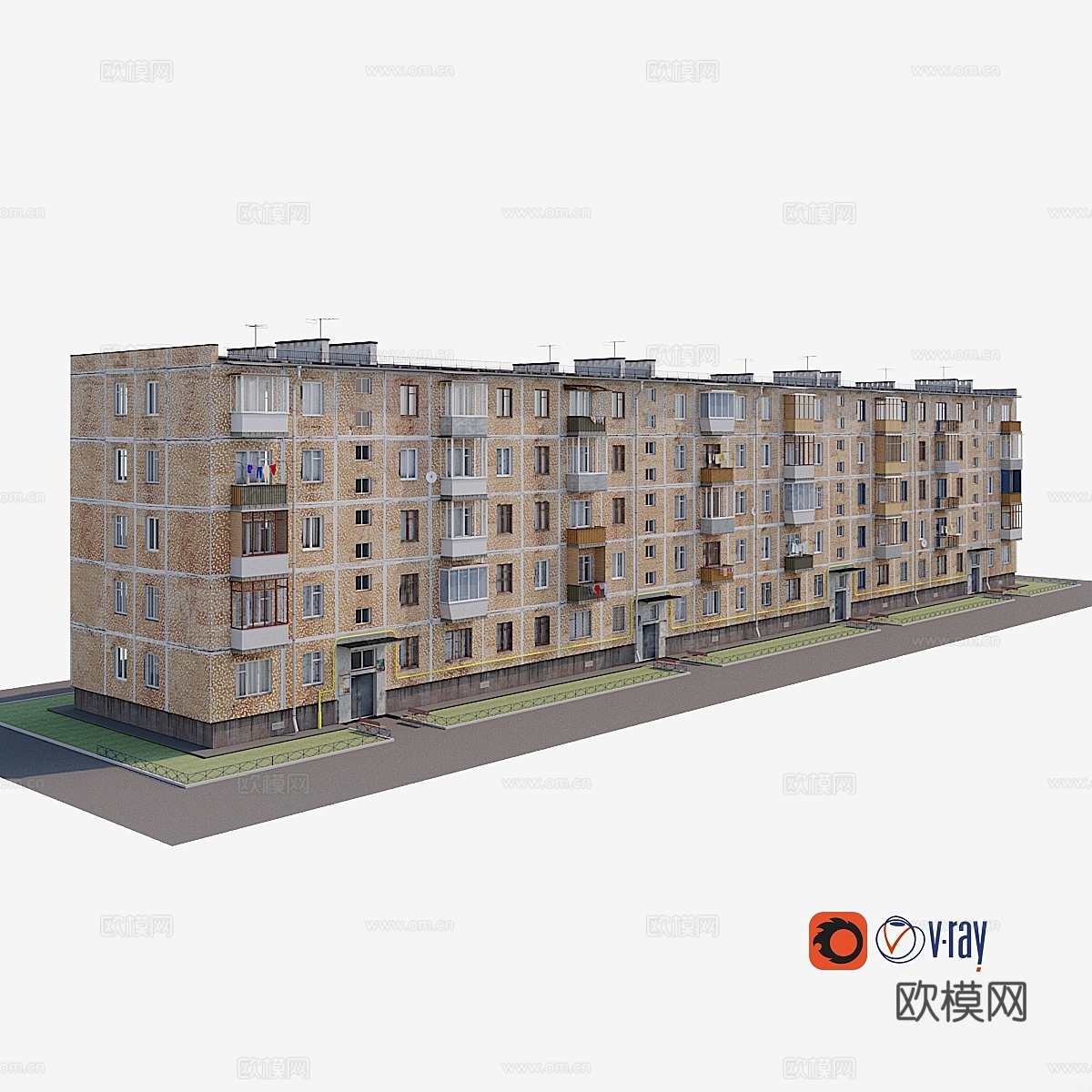 赫鲁晓夫1-464系列3d模型下载