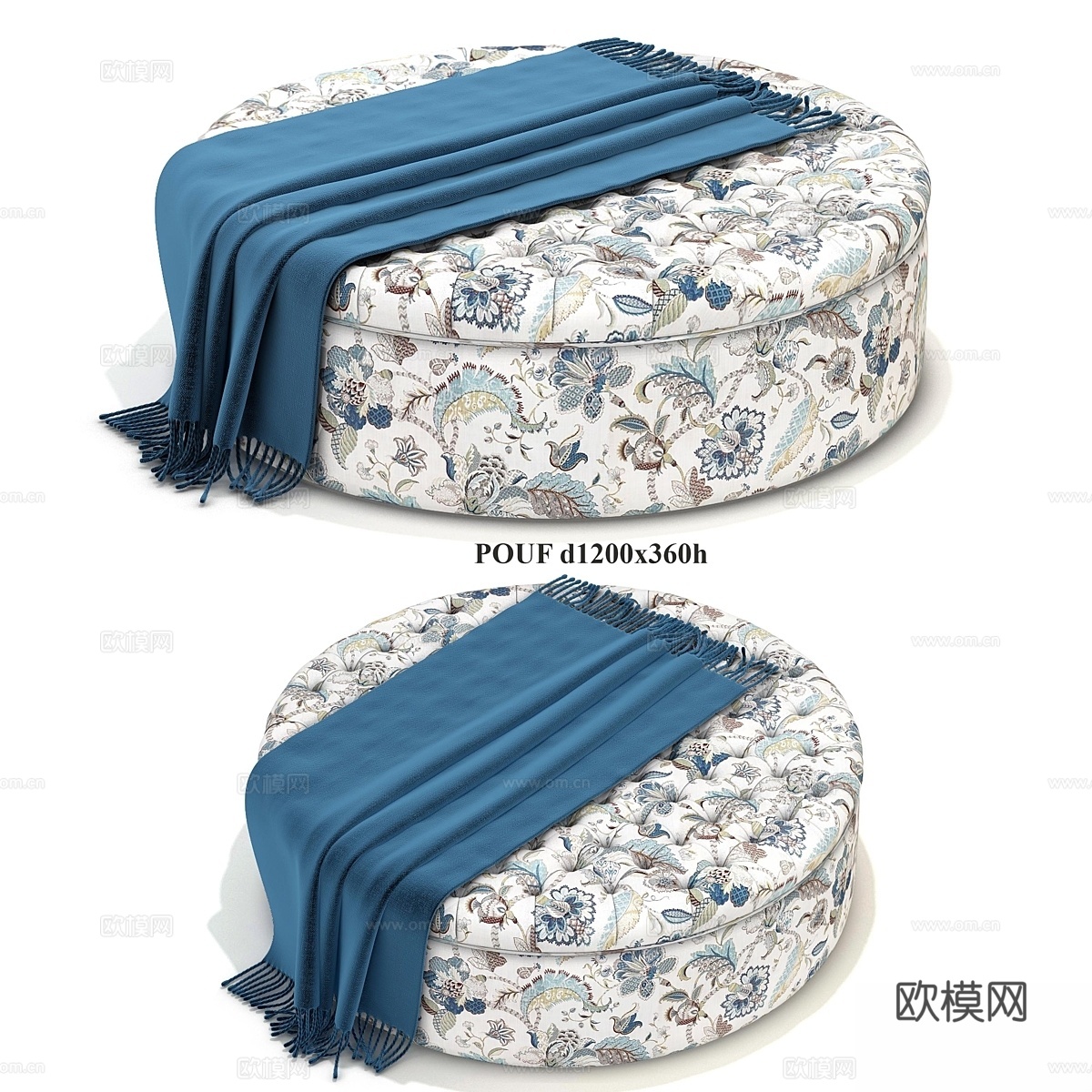 普罗旺斯靠垫3d模型