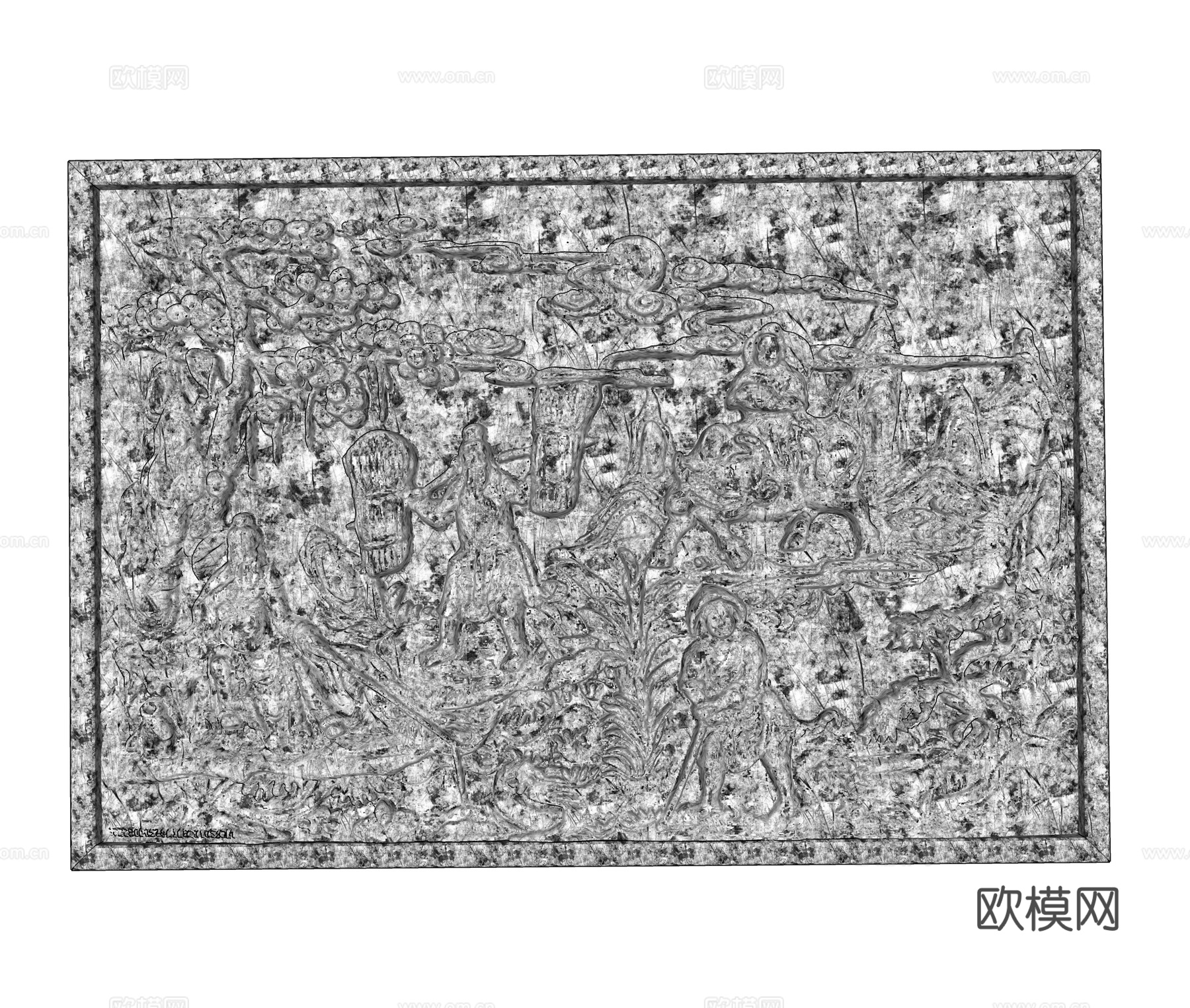 工业风雕塑  墙面饰品雕塑 墙面雕塑挂画su模型