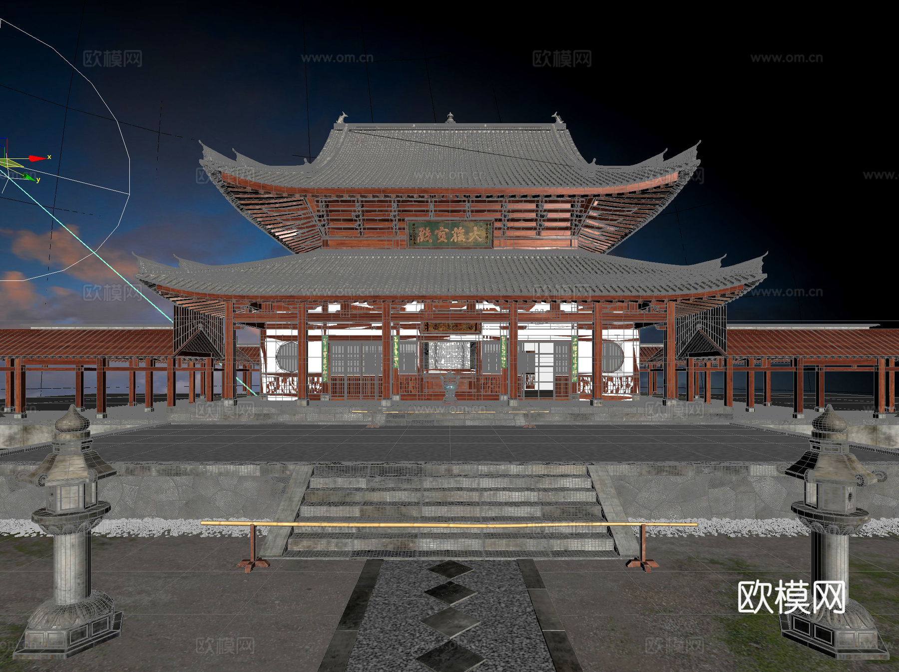 中式 建筑 古建 斗拱 东方美学3d模型
