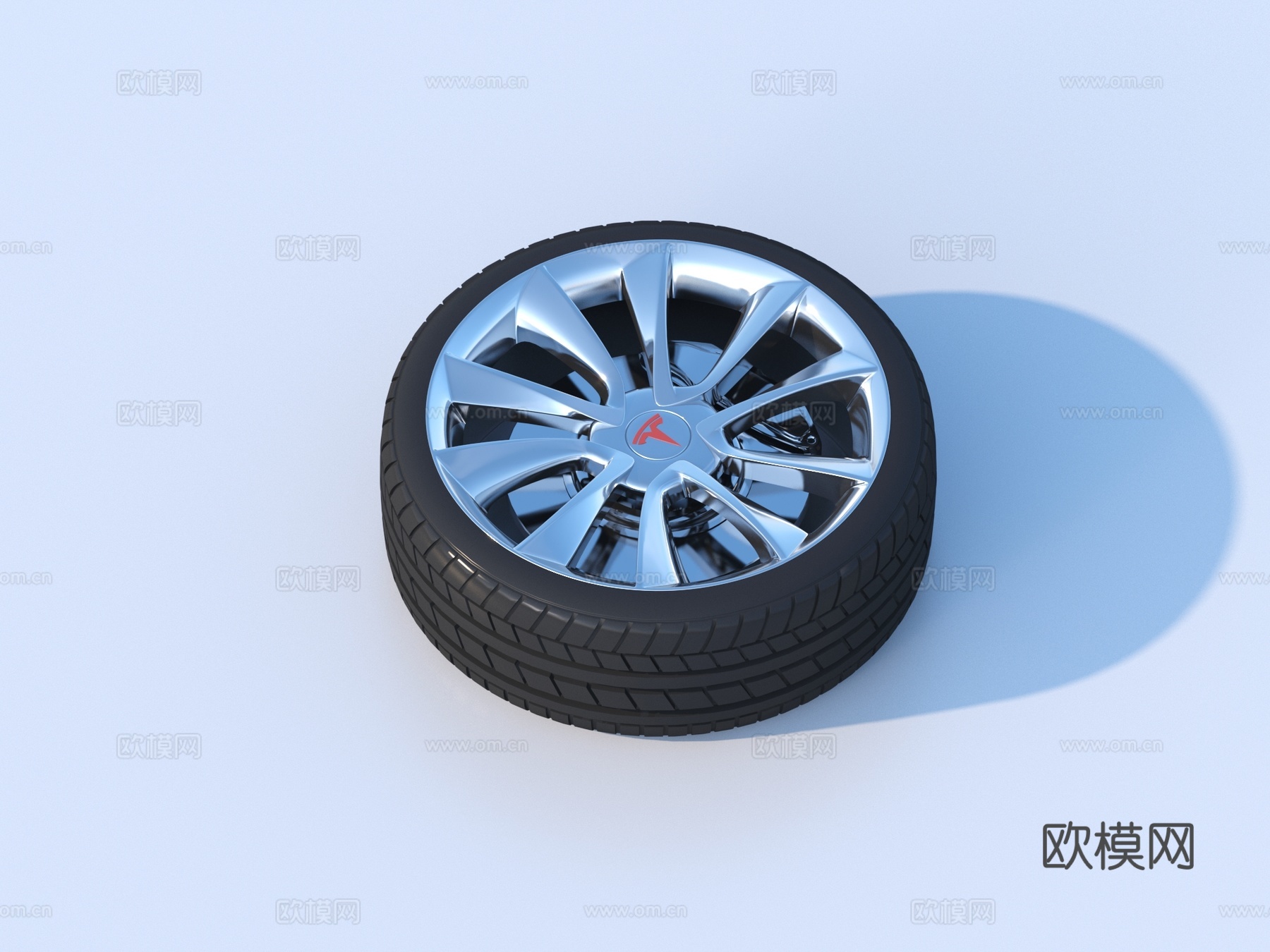 轮胎 汽车车轮 车胎 轮毂3d模型