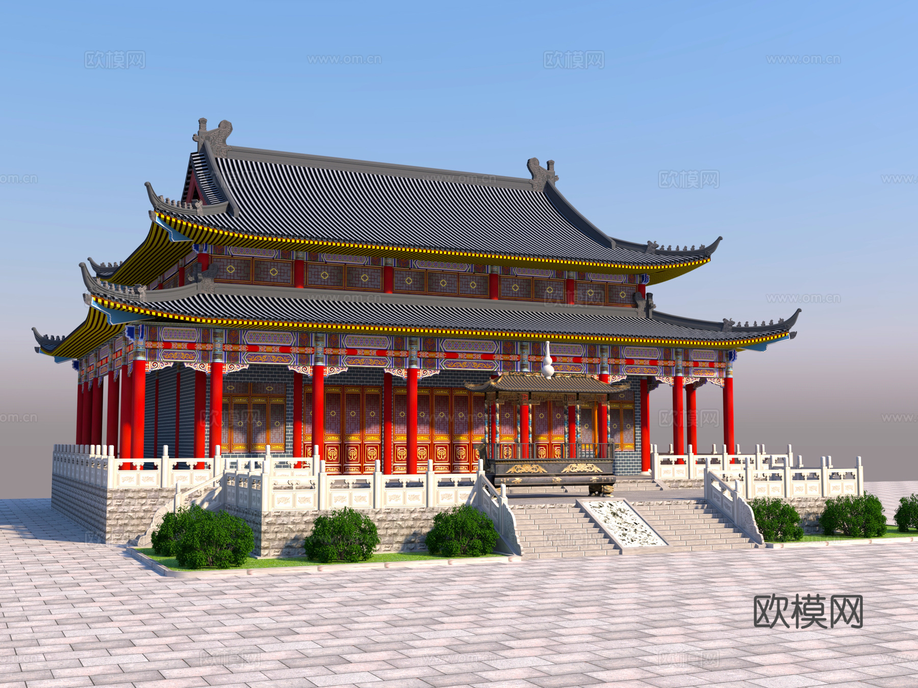 中式 建筑 古建 斗拱 东方美学3d模型