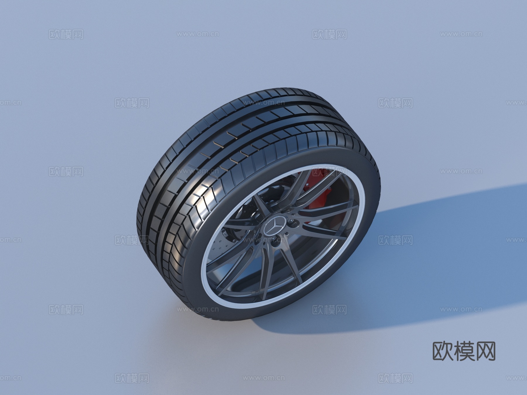 轮胎 汽车车轮 车胎 轮毂3d模型