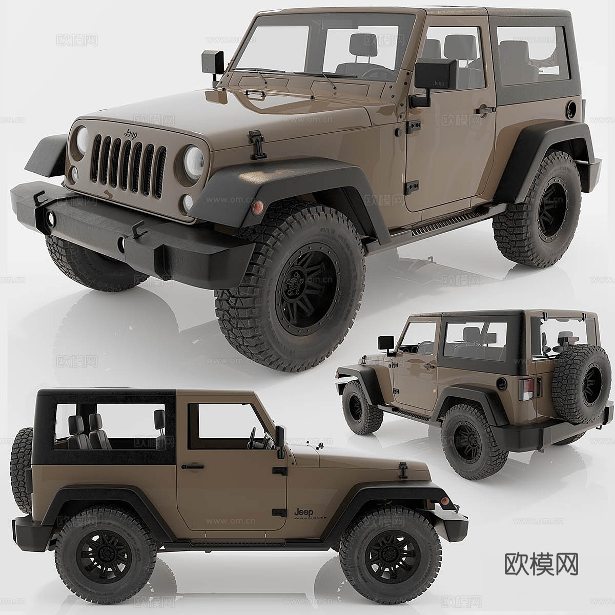 吉普牧马人 Rubicon3d模型