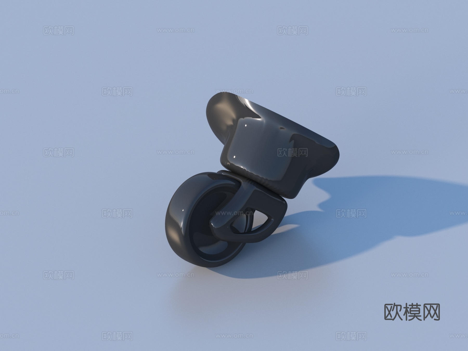 万向轮 椅子轮 箱轮3d模型