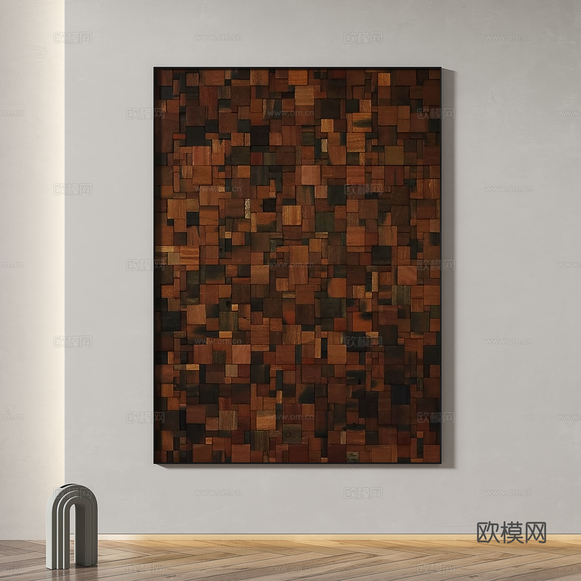 现代，立体，简约，抽象，复古，轻奢，装饰画3d模型