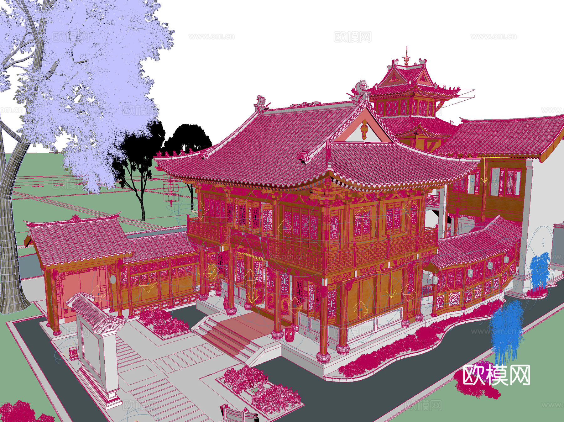 中式 建筑 古建 斗拱 东方美学3d模型