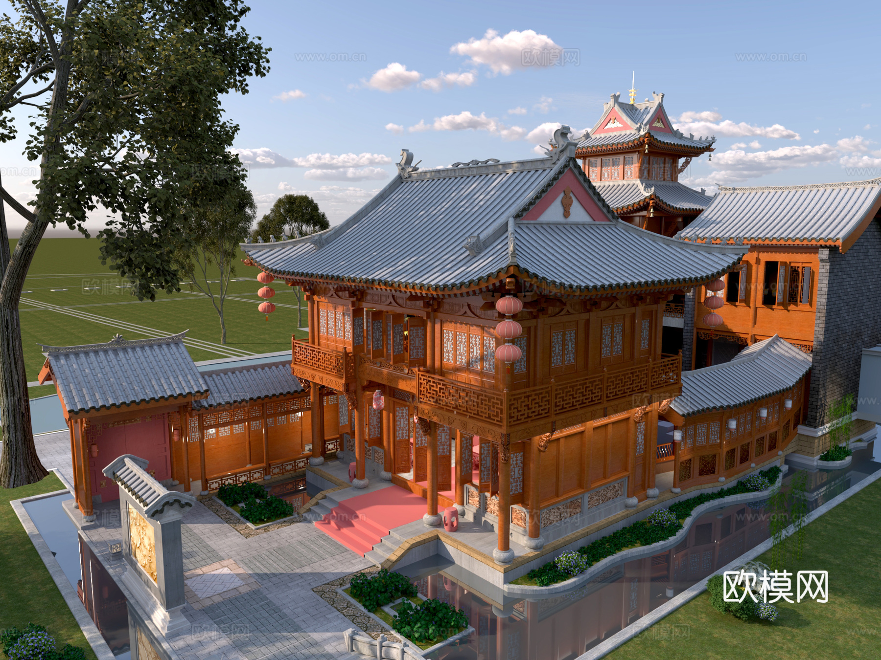 中式 建筑 古建 斗拱 东方美学3d模型