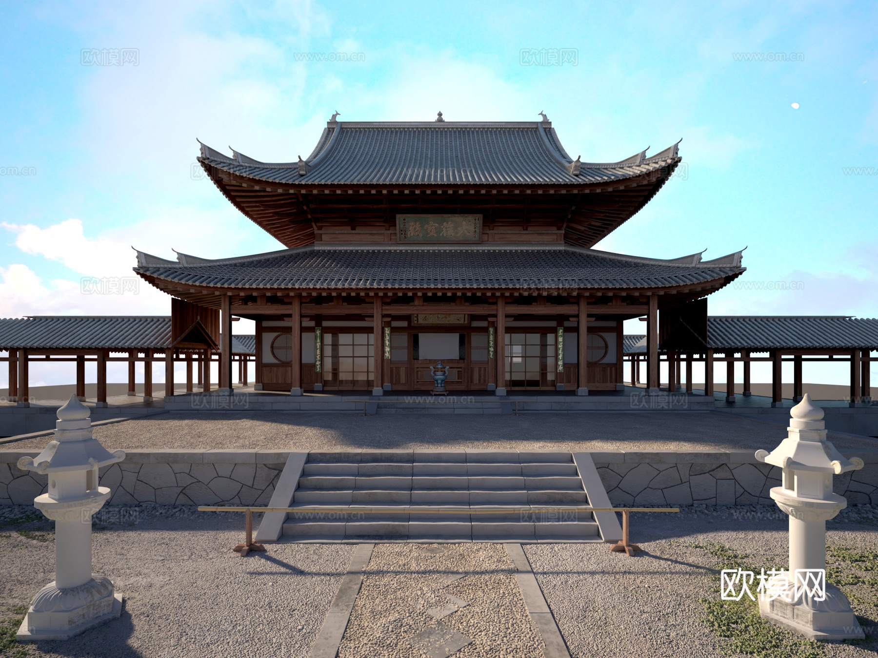 中式 建筑 古建 斗拱 东方美学3d模型