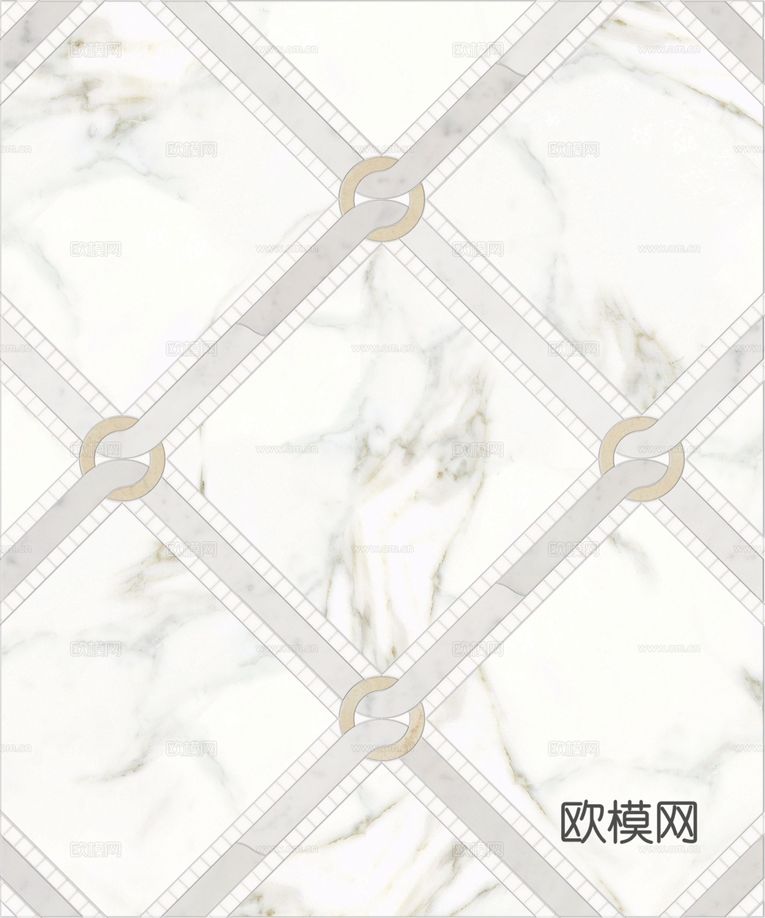 无缝大理石拼花几何花砖 大理石拼花