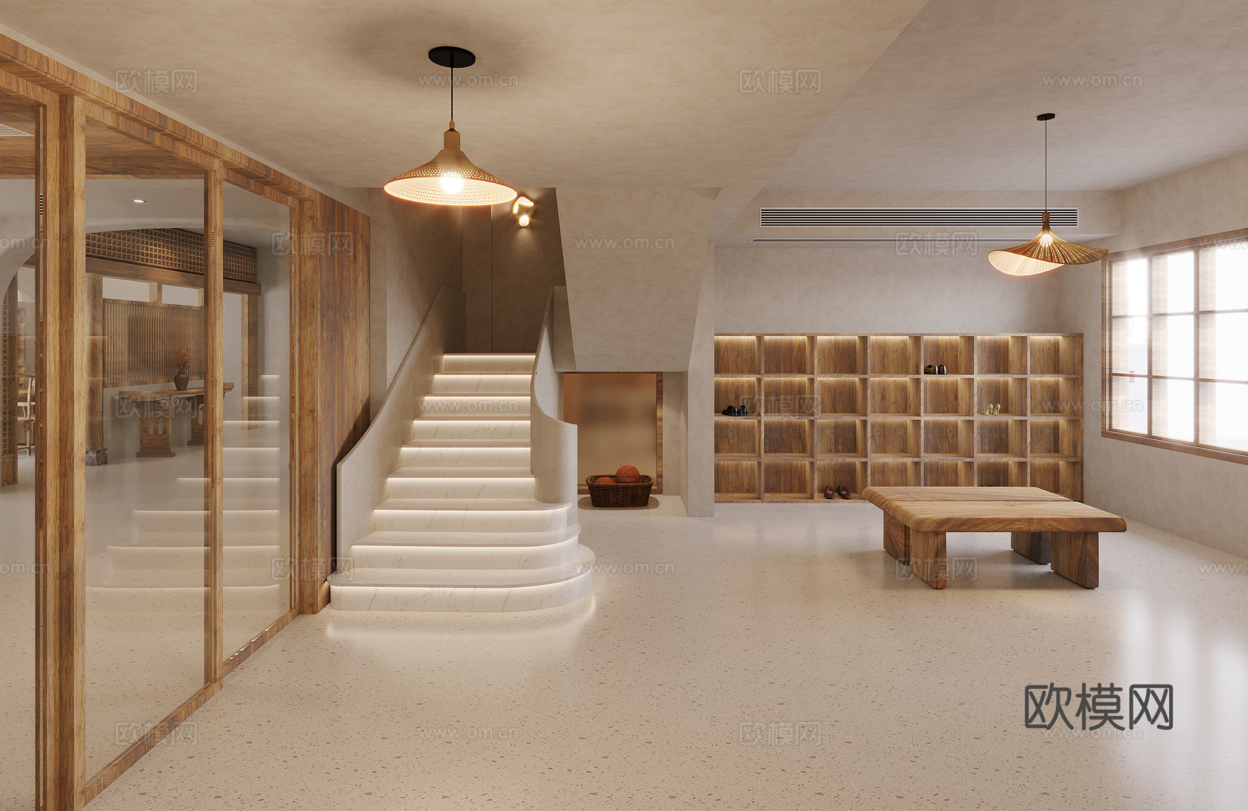 诧寂楼梯间3d模型下载