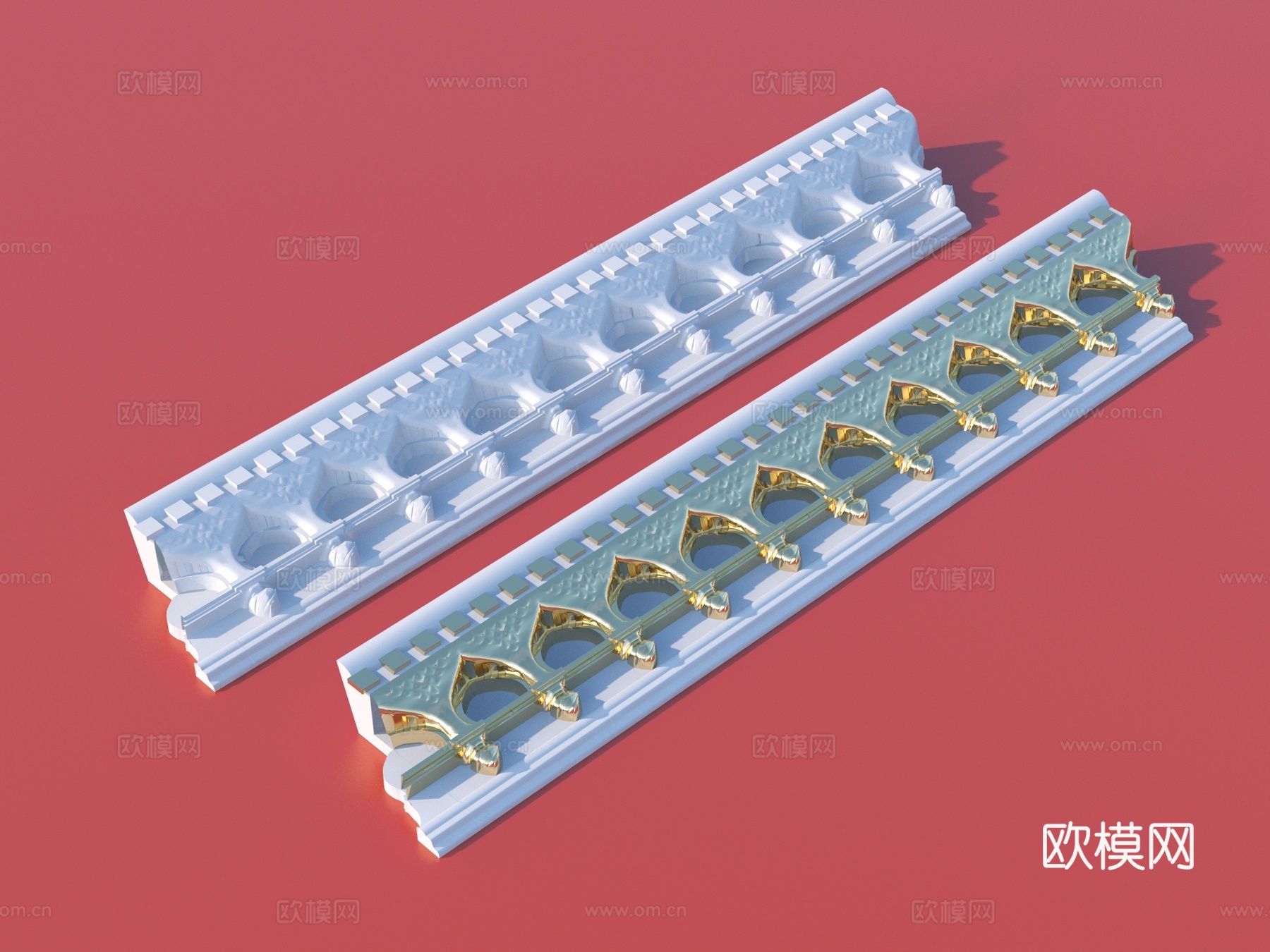 角线 浮雕 线条3d模型